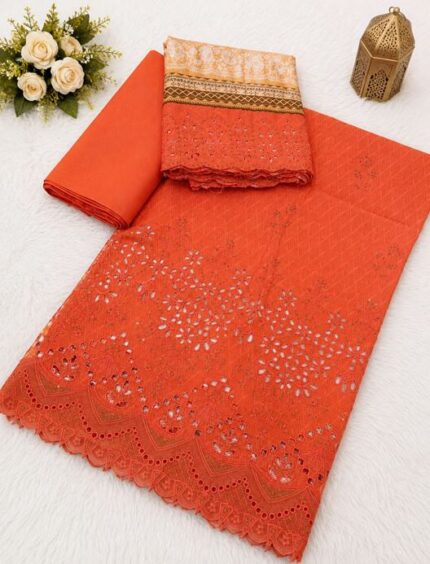Bin Saeed Khadder Embroidery 3 Piece