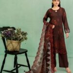 Elaya Embroidered Lawn 3 Piece