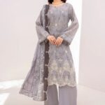 Elaya Embroidered Lawn 3 Piece