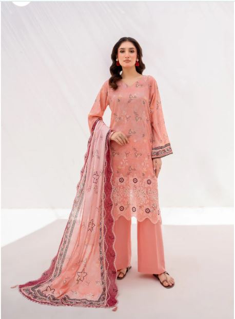 Capture8 Elaya Embroidered Lawn 3 Piece - Image 1